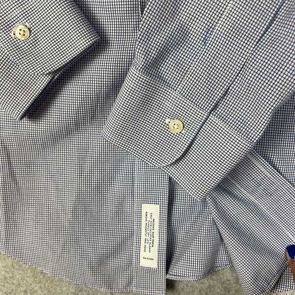 Brooks Brothers 1818 Classic Shirt Mens 16.5-34 Pin Check Long Sleeve Button Up - Picture 6 of 9